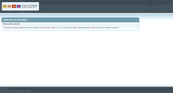 Desktop Screenshot of exostep.com
